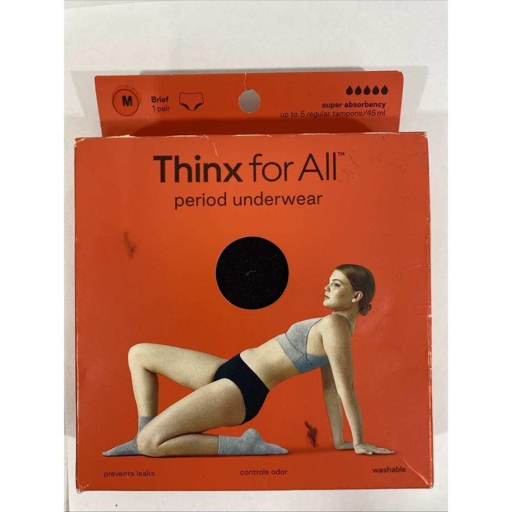 NWT Thinx Period  Underwear Period Panties Super Absorbency Size Medium